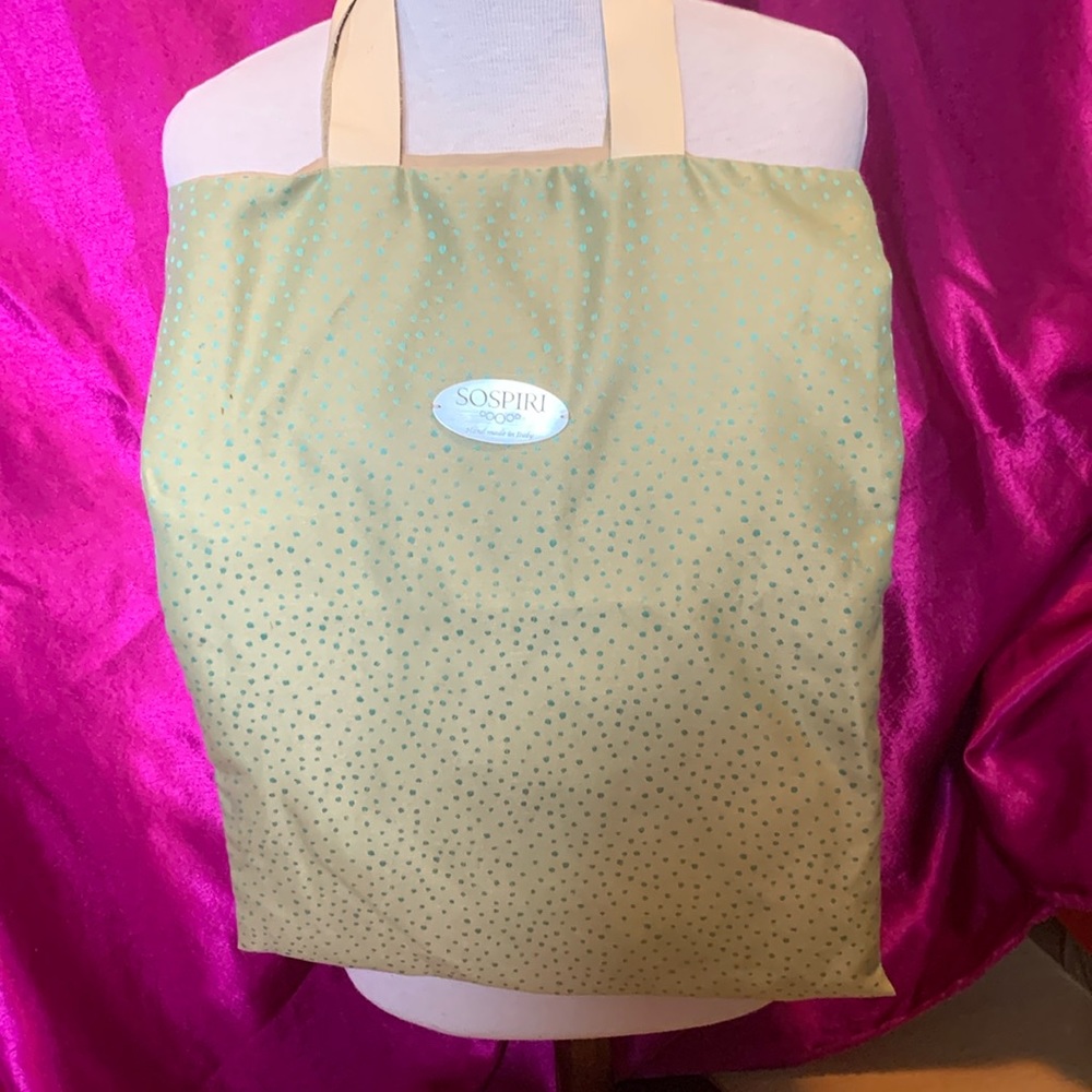 Sospiri hand made in italy tote. Double lined with leather handles . Lik…